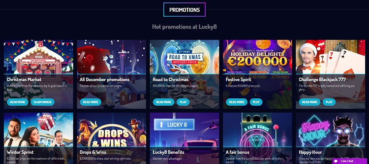 lucky8 casino promotions
