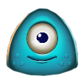 alien bleu 1 oeil gigantoonz