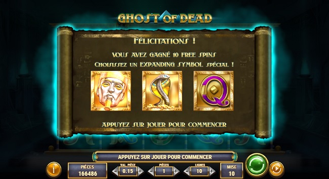 free spins ghost of dead