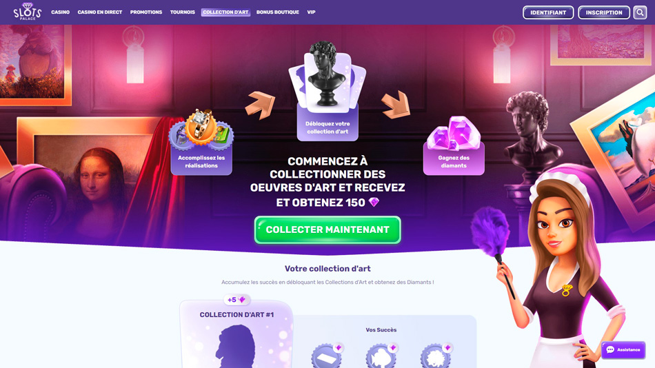 Collection d'art Slots Palace