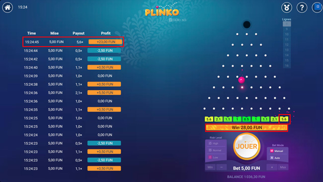 Sur quel casino jouer au Plinko ? - Madness Bonus
