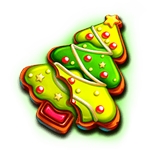 Symbole premium biscuit sapin de noël Santa's Great Gift de PRagmatic Play