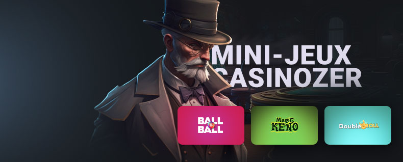 Bannière mini jeux Casinozer