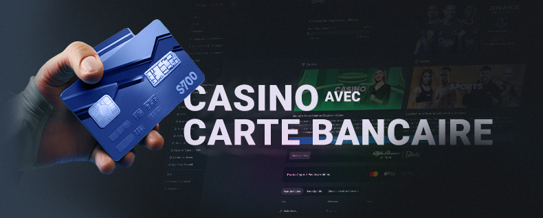 Bannière Casino avec cartes bancaire