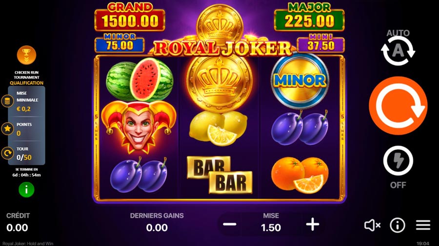 Royal Joker Hold and Win de Playson Cresus Casino